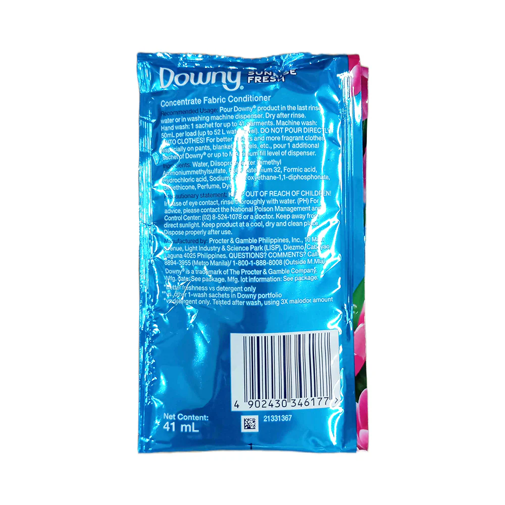 Downy Fabric Conditoner Sunrise Fresh 41ml - Image 2