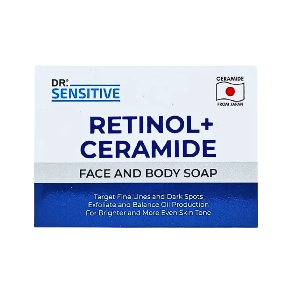 Dr. Sensitive Retinol Plus Ceramide Face And Body Soap 120g - Image 2