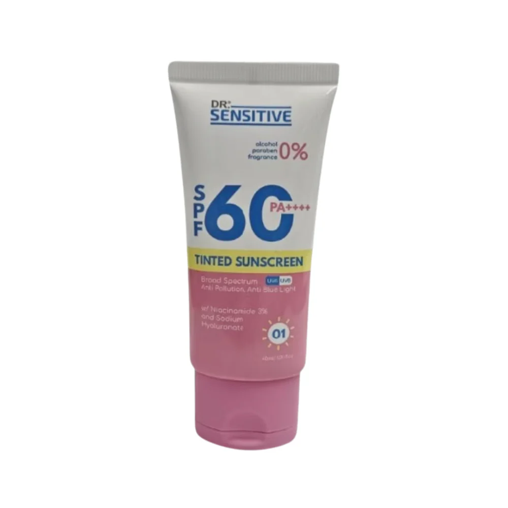 Dr. Sensitive SPF 60 PA++++ Tinted Sunscreen 01 40ml - Image 2