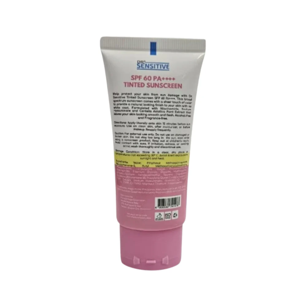 Dr. Sensitive SPF 60 PA++++ Tinted Sunscreen 01 40ml - Image 3