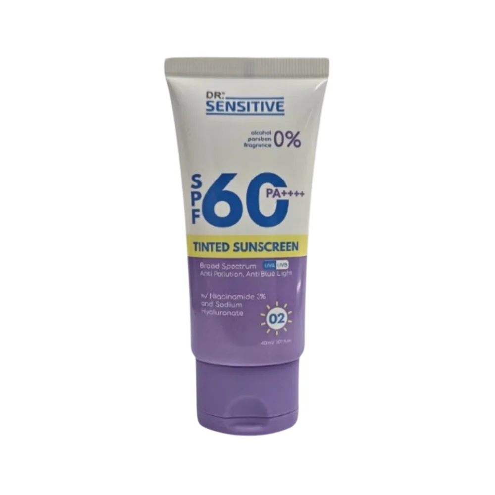 Dr. Sensitive SPF 60 PA++++ Tinted Sunscreen 02 40ml - Image 2
