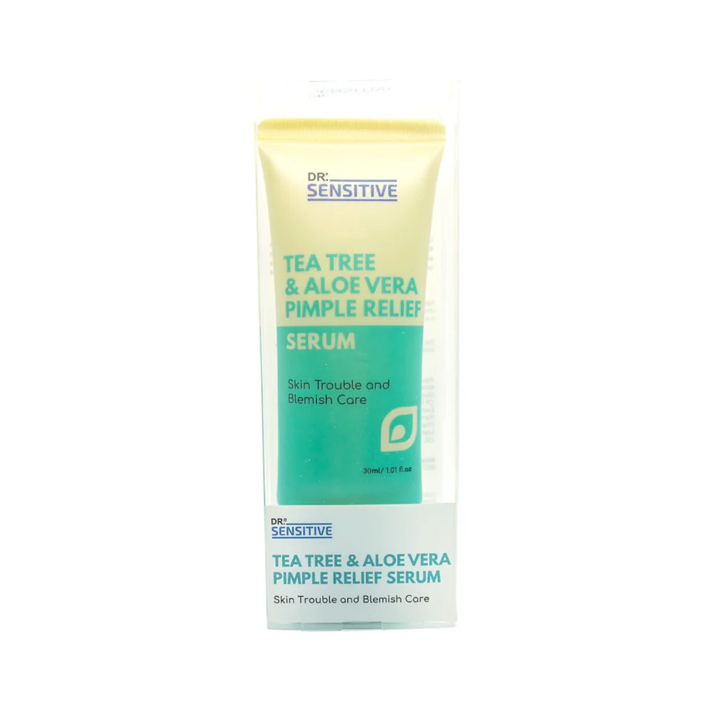 Dr. Sensitive Tea Tree And Aloe Vera Pimple Relief Serum 30ml - Image 2