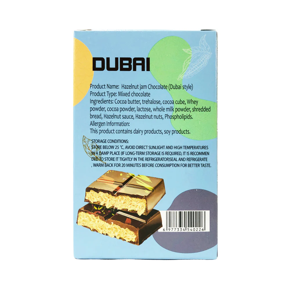 Dubai Chocolate Hazelnut 70g - Image 2