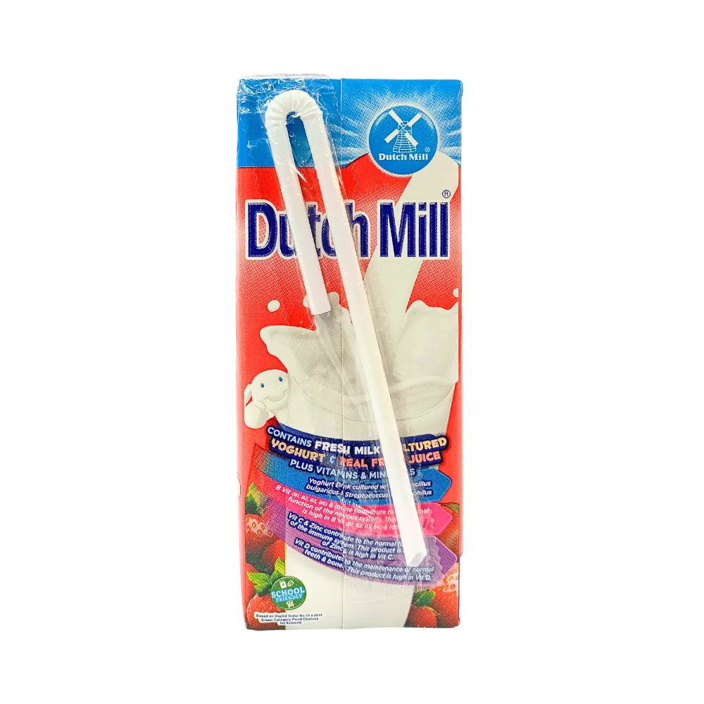 Dutch Mill UHT Yoghurt Drink Strawberry 180ml - Image 2