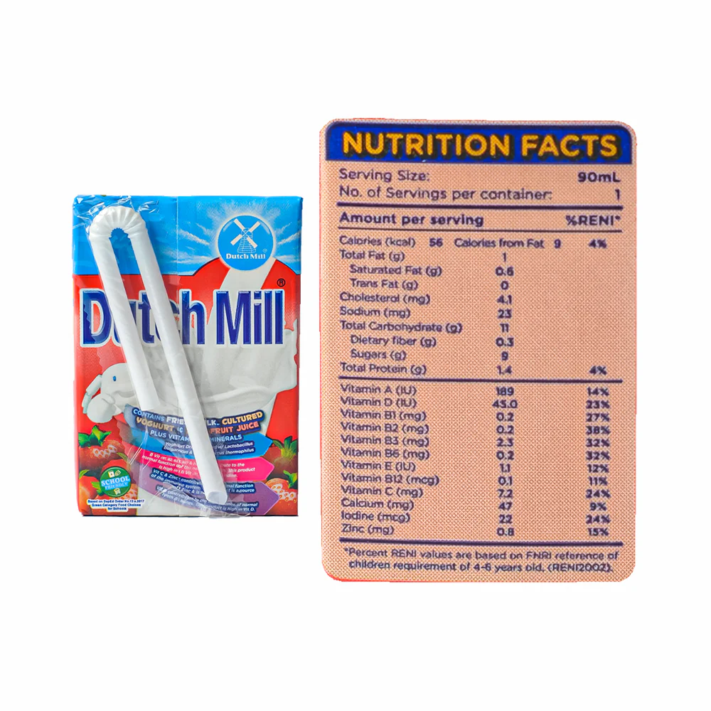 Dutch Mill UHT Yoghurt Drink Strawberry 90ml - Image 3