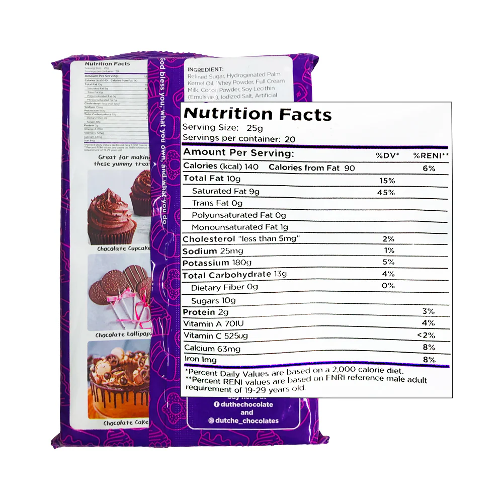 Dutche Baking Bar Premium Chocolate 500g - Image 2