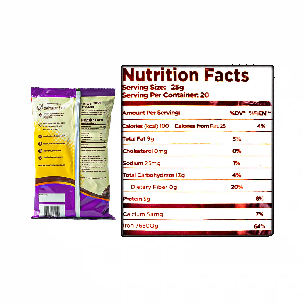 Dutche Cocoa Powder Pure Alkalized 500g - Image 3