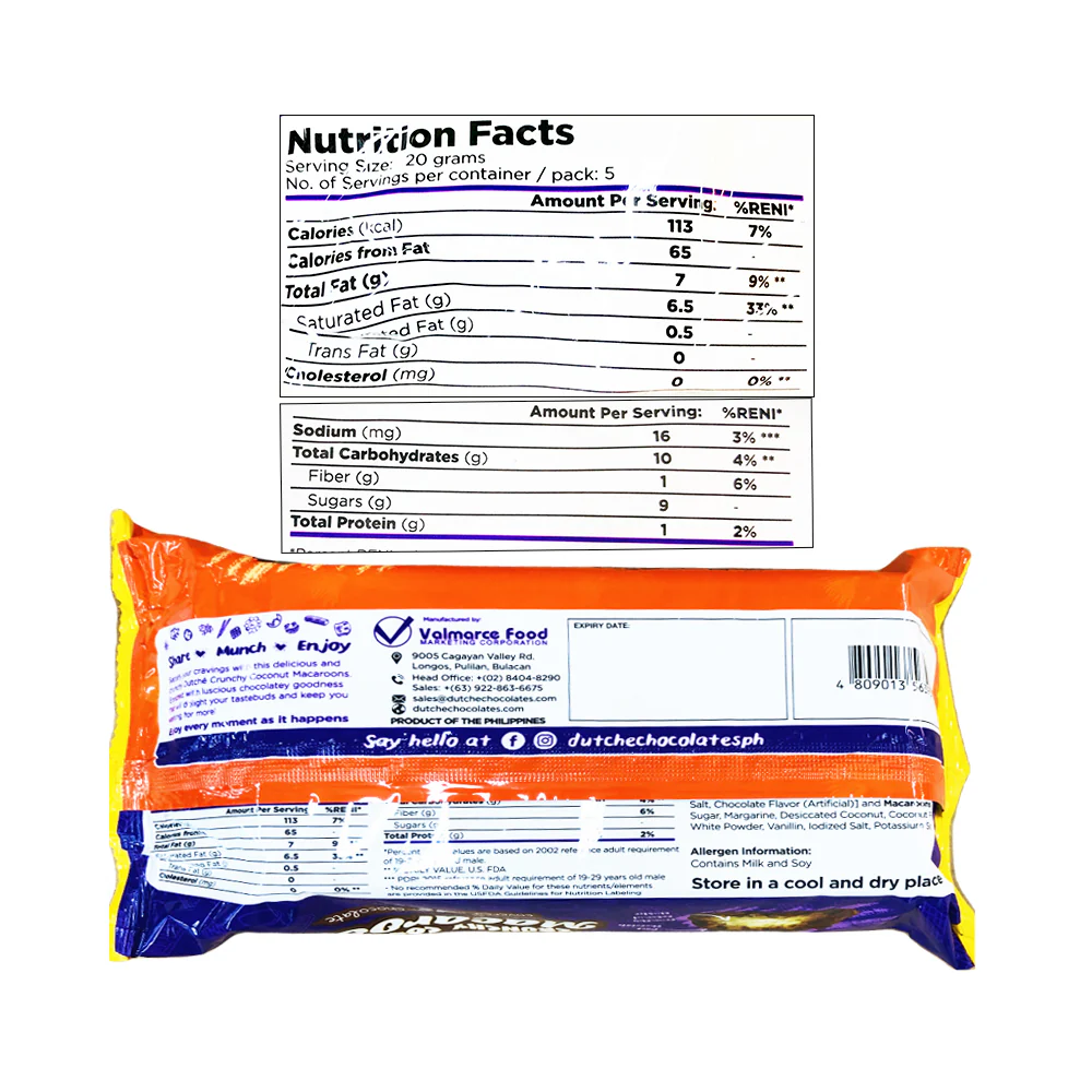 Dutche Crunchy Coconut Macaroons 100g - Image 2