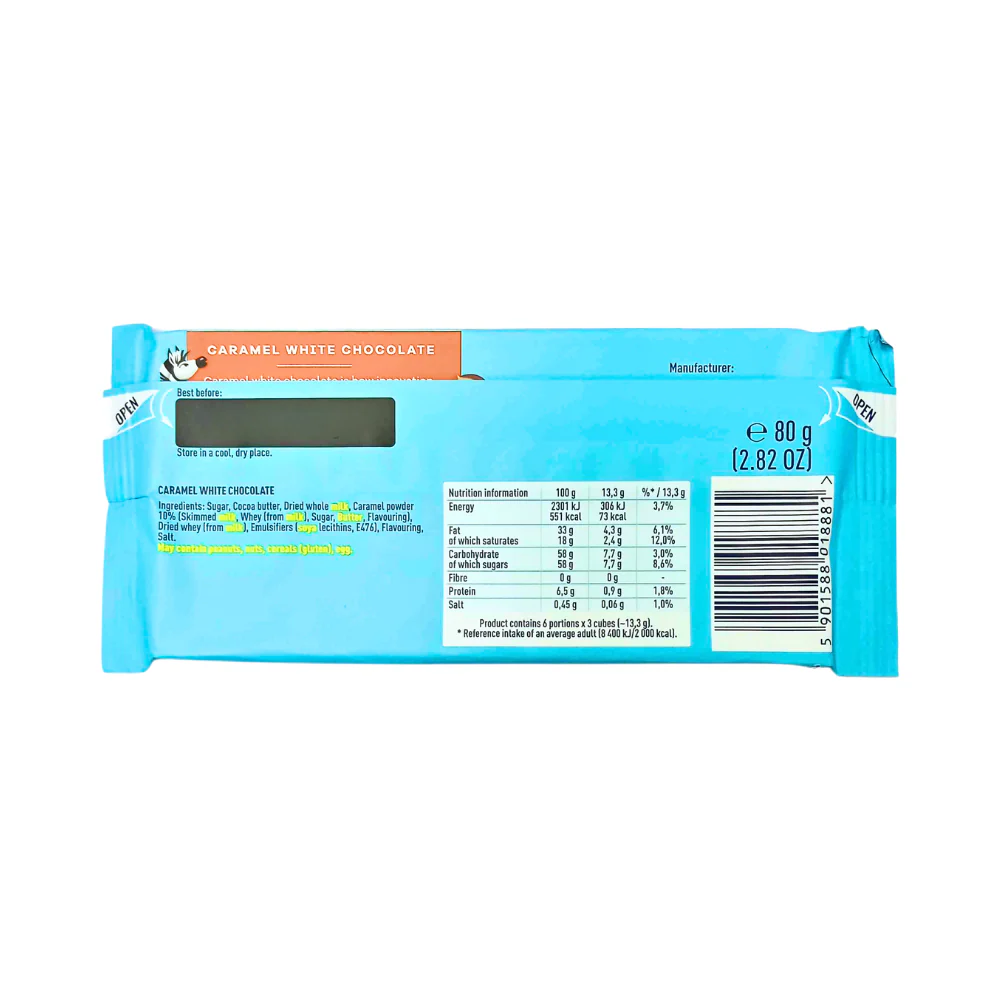 E. Wedel Caramel White Chocolate 80g - Image 2