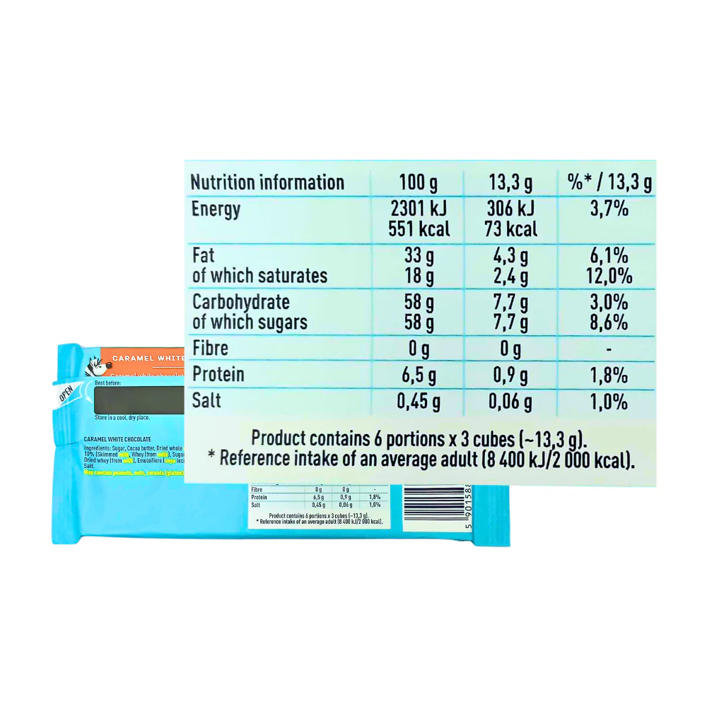 E. Wedel Caramel White Chocolate 80g - Image 3