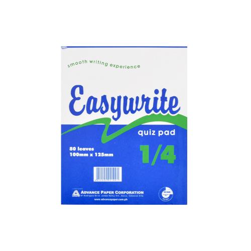 Easywrite Quiz Pad 1/4 80 Lvs