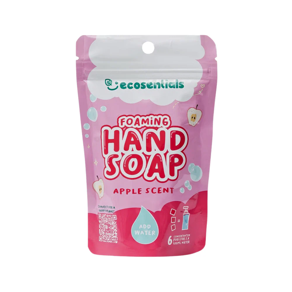 Ecosentials Foaming Hand Soap Apple Scent Concentrated For 2 x 500ml Water - Image 2
