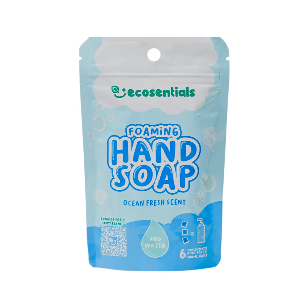 Ecosentials Foaming Hand Soap Ocean Fresh Scent Concentrated Pods For 2x 500ml Water - Image 2