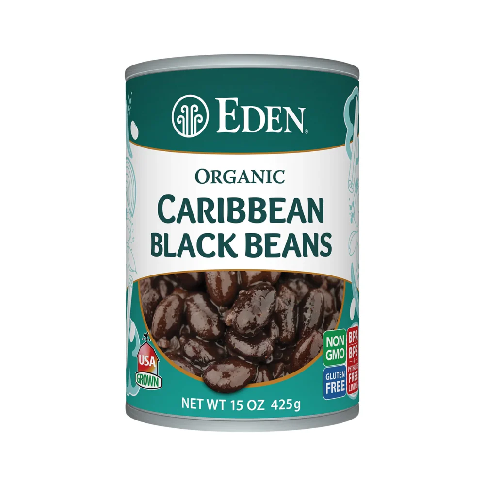 Eden Organic Caribbean Black Beans 425g - Image 2