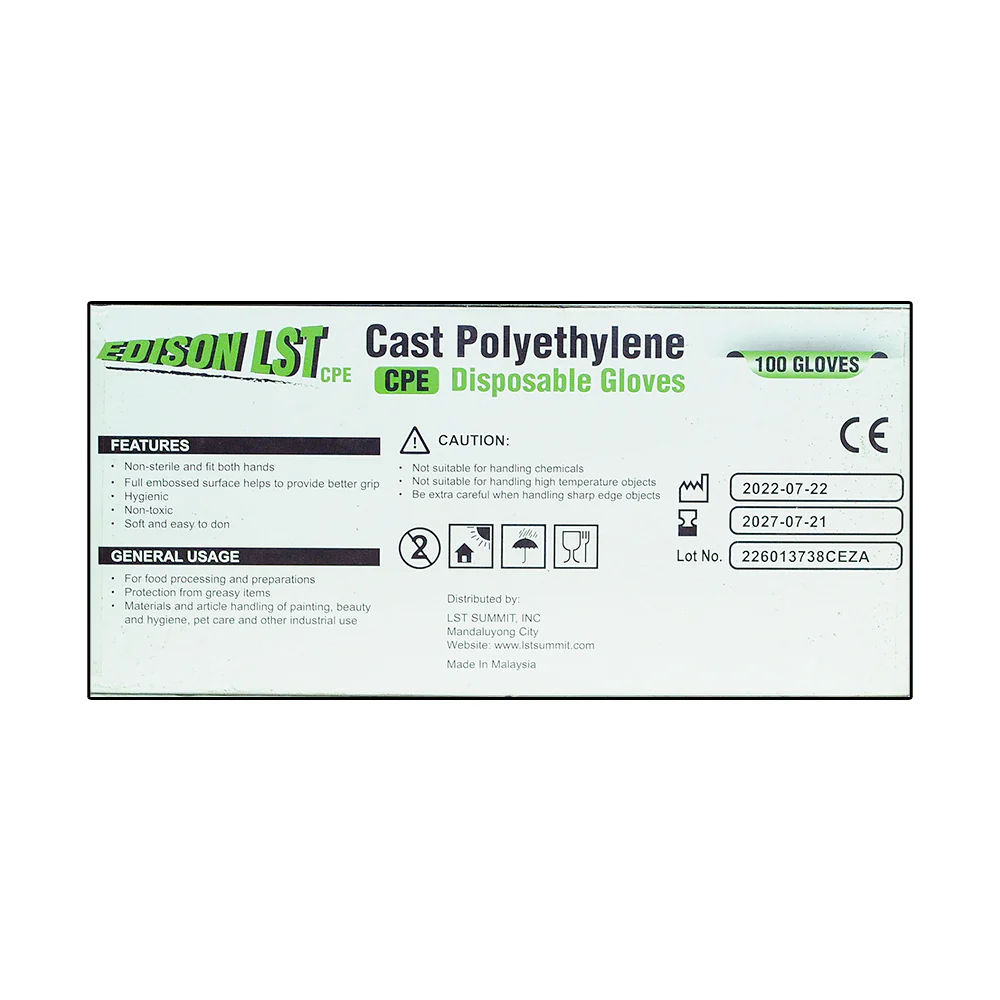 Edison LST Disposable Gloves Small 100's - Image 2