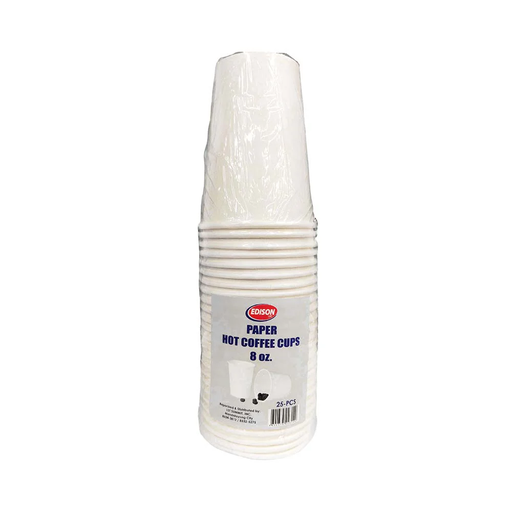 Edison Paper Hot Coffee Cups 25's
