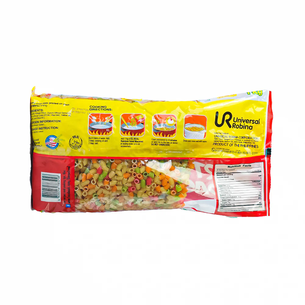 El Real Rainbow Salad Macaroni 1kg - Image 2
