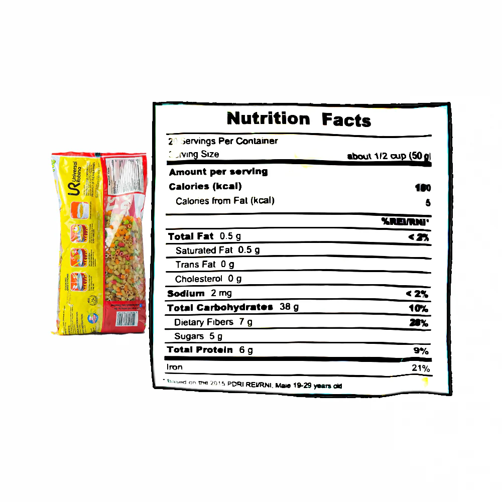 El Real Rainbow Salad Macaroni 1kg - Image 3