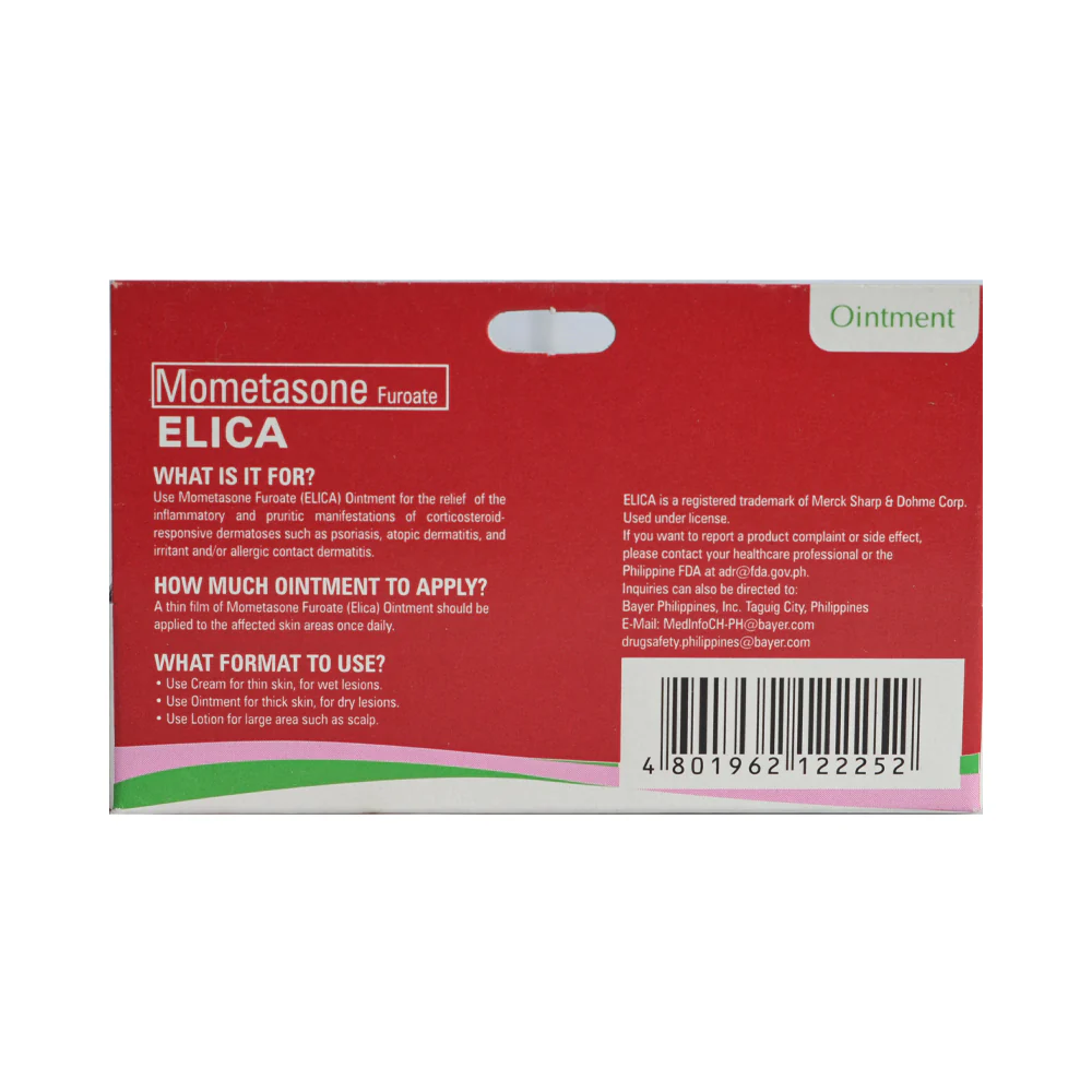 Elica Mometasone Furoate 1% Ointment 5g - Image 3