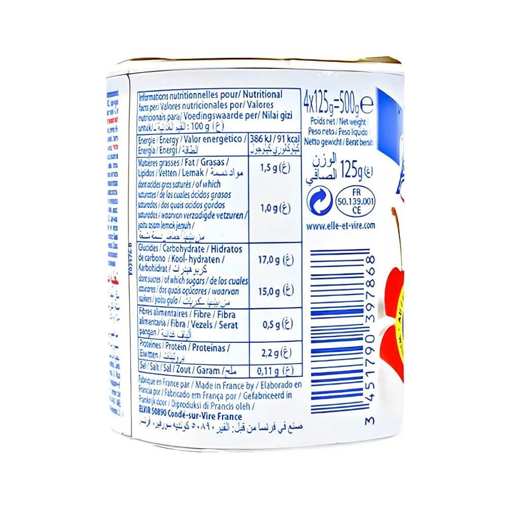 Elle & Vire Yogurt With Fruit Mixed Berry 125g - Image 2