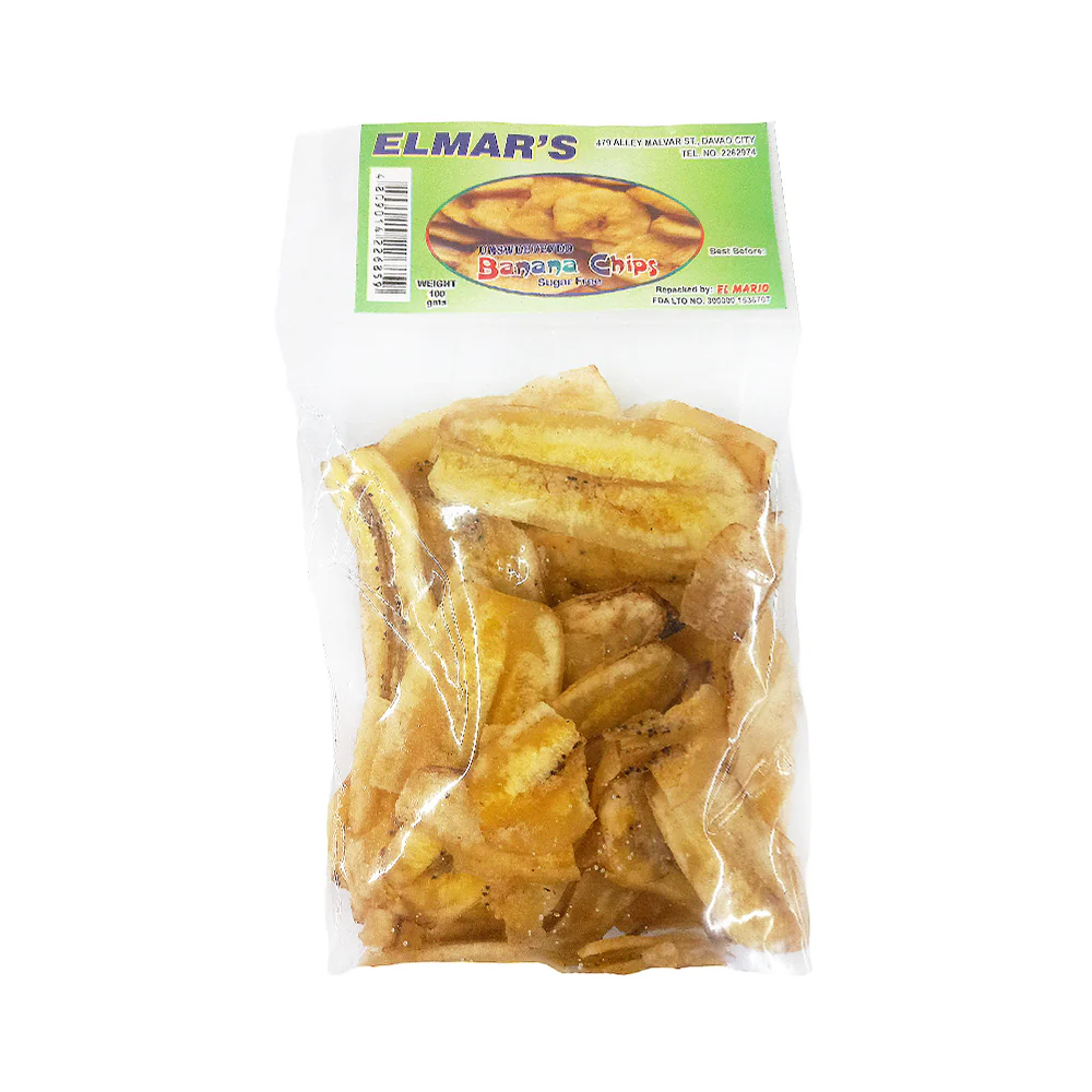 Elmar's Banana Chips Unsweetened 100g - Image 2