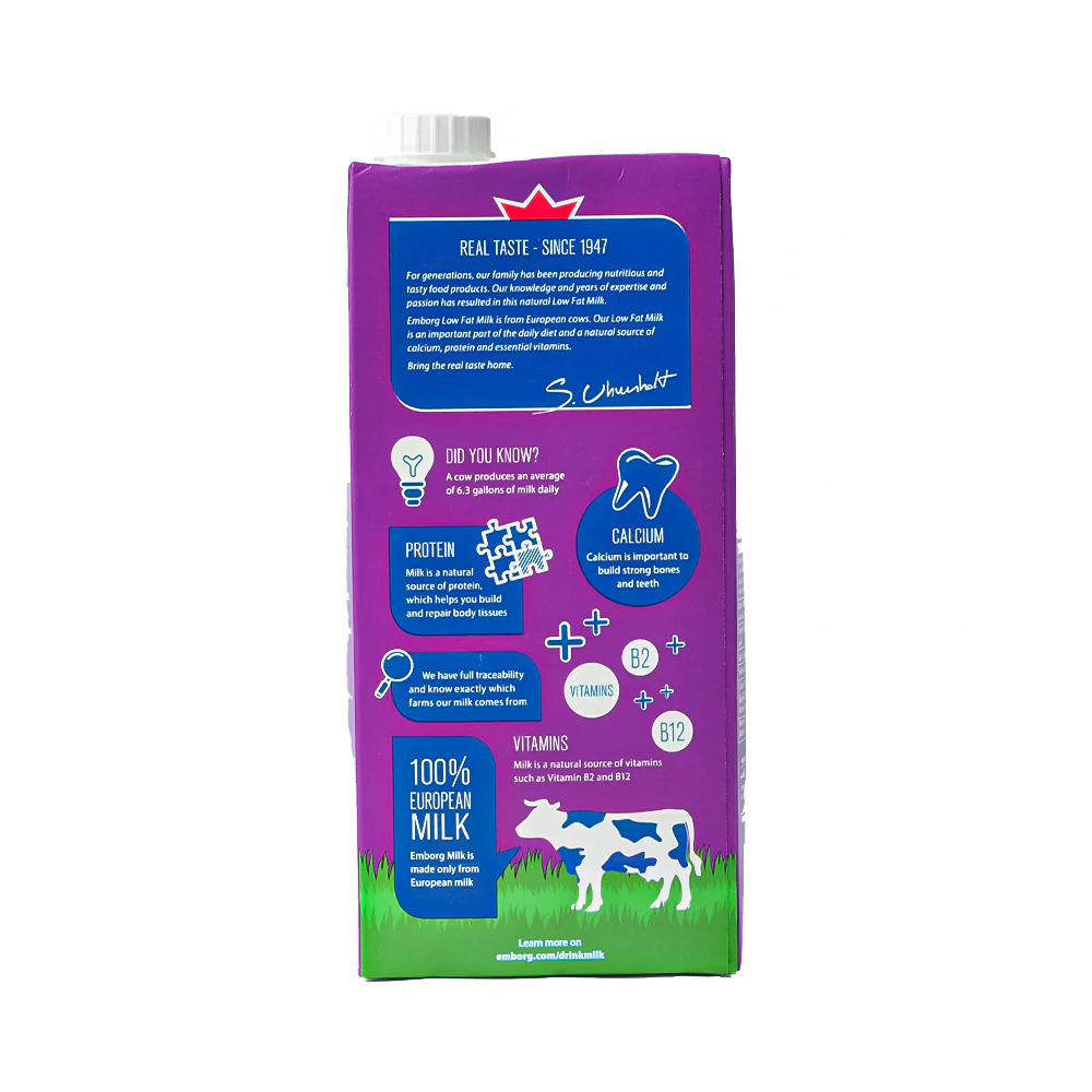 Emborg Low Fat Milk 1L - Image 2