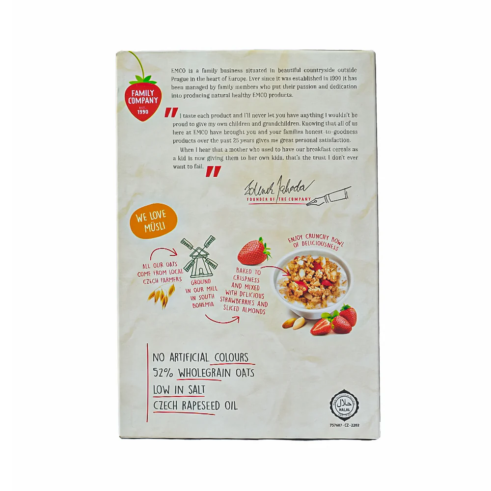 Emco Musli Strawberries And Almonds 375g - Image 2
