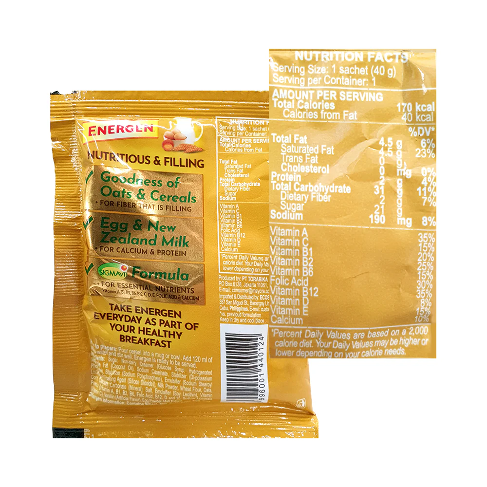 Energen Cereal Milk Vanilla Drink 40g - Image 2