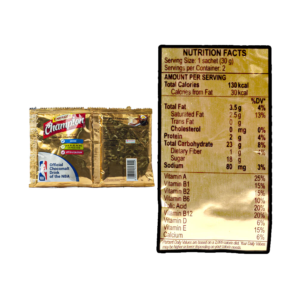 Energen Champion Chocolate Twin Pack 60g - Image 3