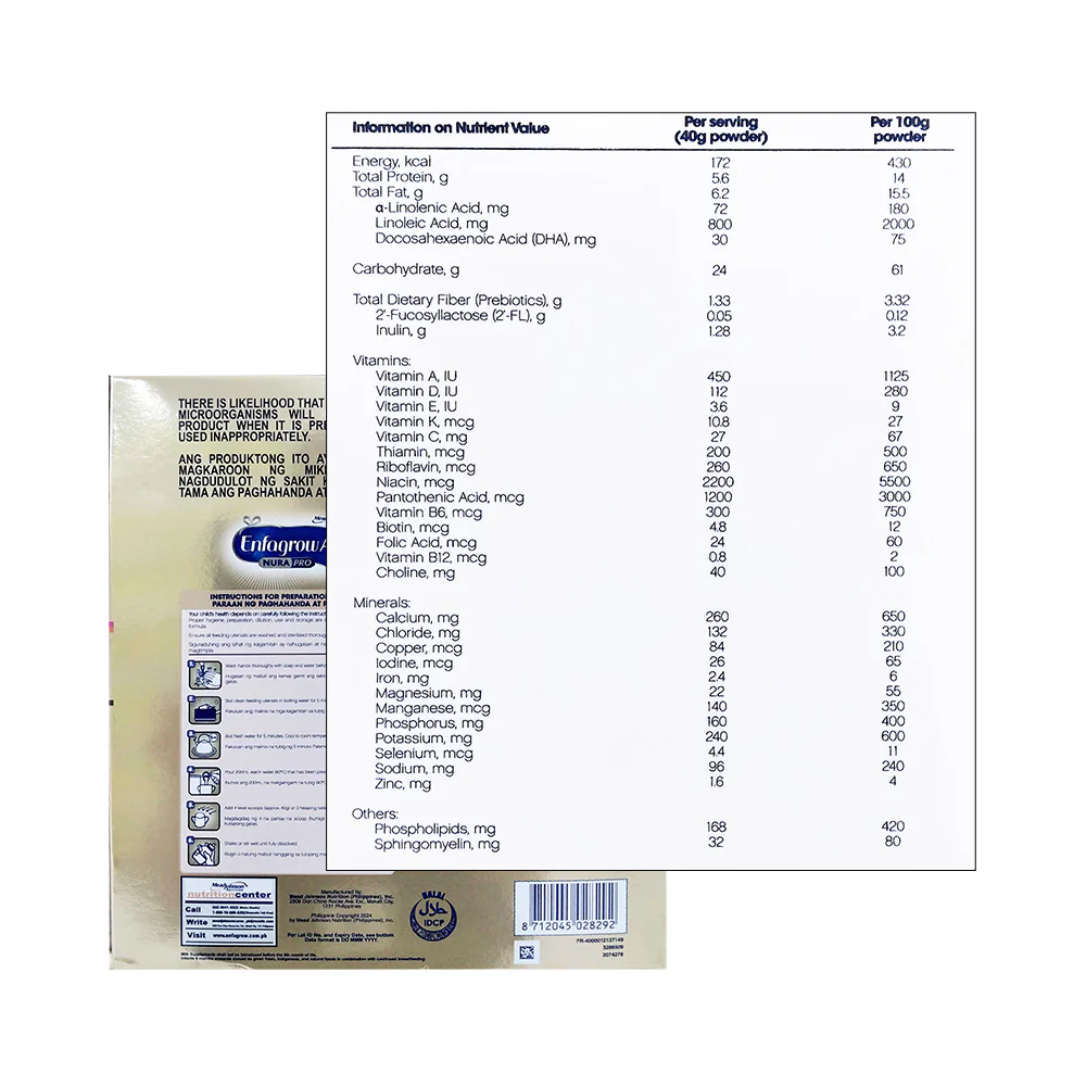 Enfagrow A+ Three Milk Supplement 1-3 Years Old 1.725kg - Image 2