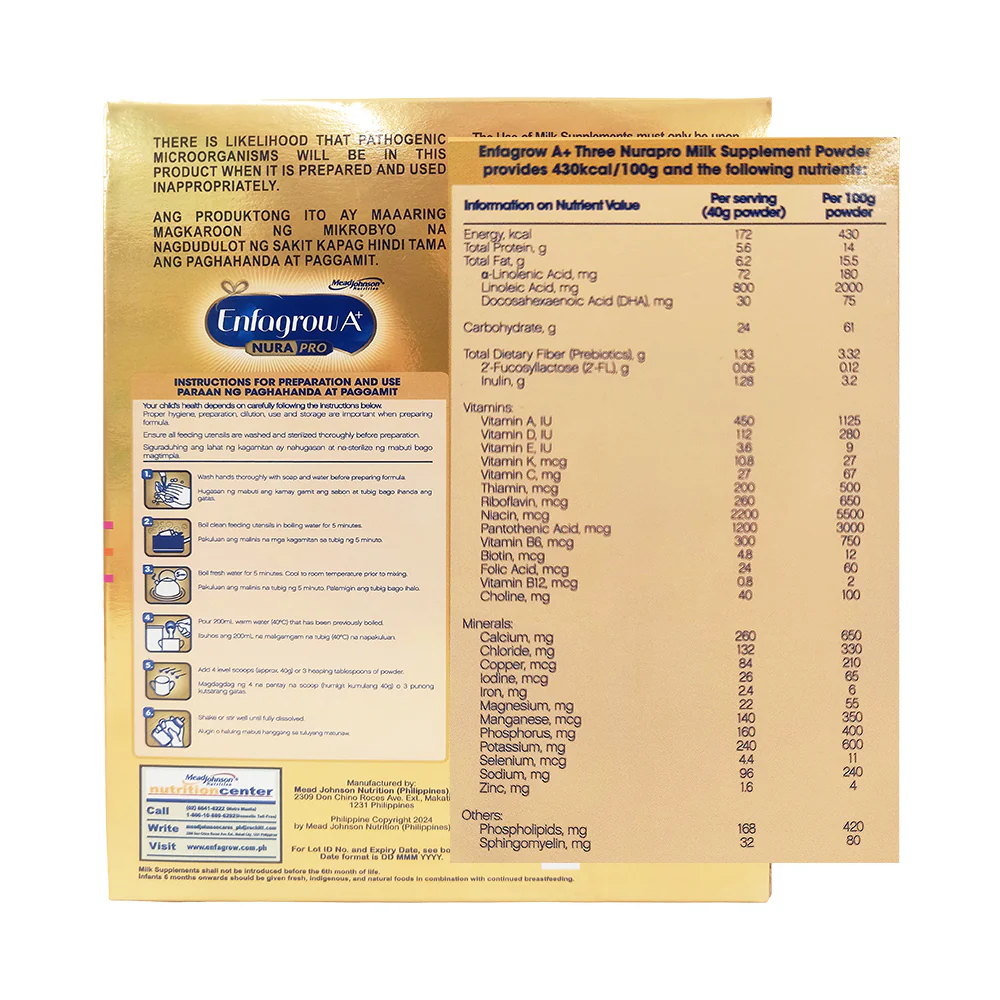 Enfagrow A+ Three Milk Supplement 1-3 Years Old 900g - Image 2