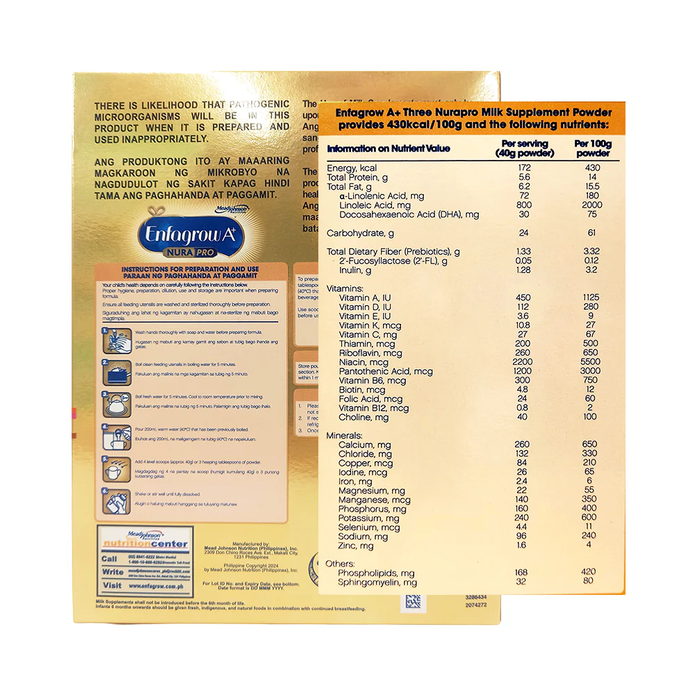 Enfagrow A+ Three Milk Supplement 1-3 Years Old Vanilla 1.15kg - Image 2