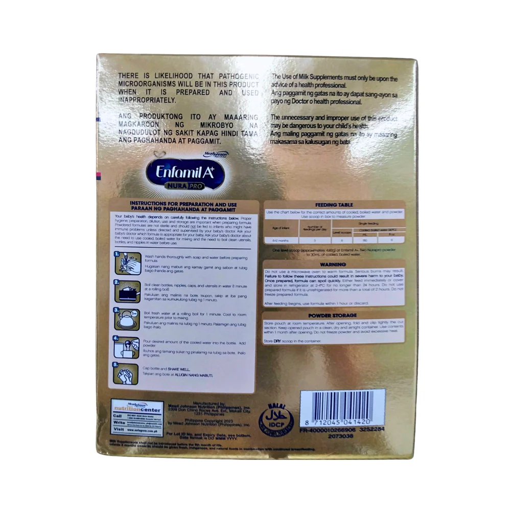 Enfamil A+ Two NuraPro Milk Supplement 6-12 Months 850g - Image 2