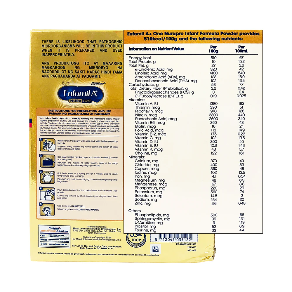 Enfamil A+ One Infant Formula Milk 0-6 Months 850g - Image 2