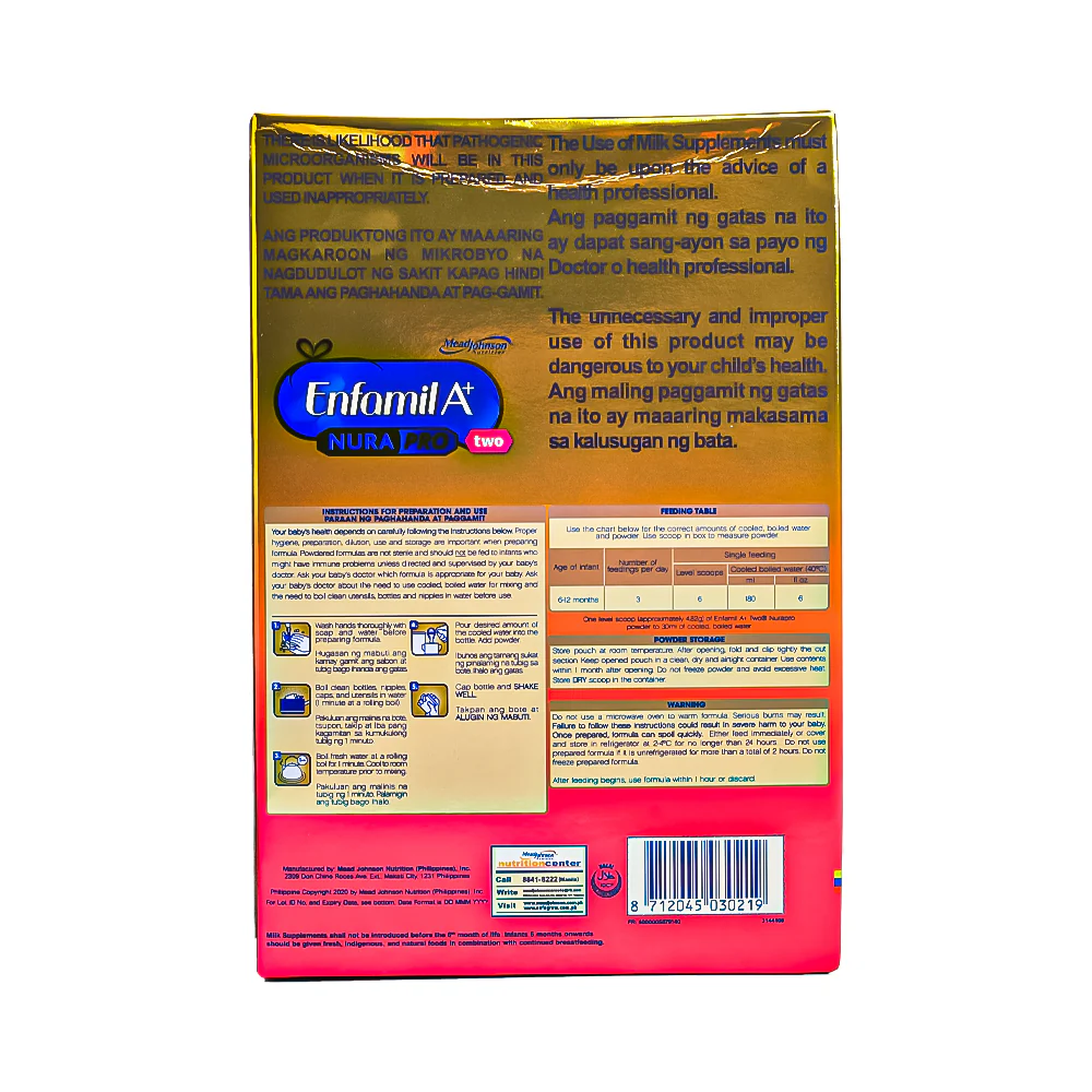 Enfamil A+ Two Milk Supplement 6-12 Months 1150g - Image 2