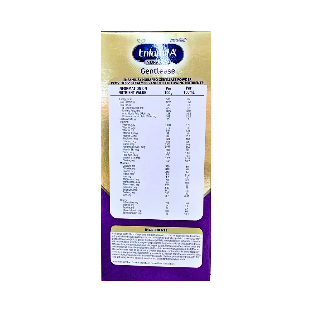 Enfamil A+ Nura Pro Gentlease 800g - Image 3