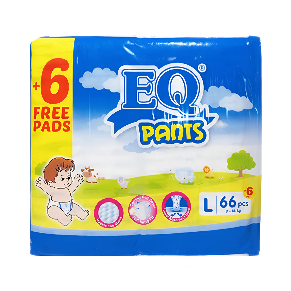 EQ Pants Diaper Mega Pack Large 66's + 6 - Image 2