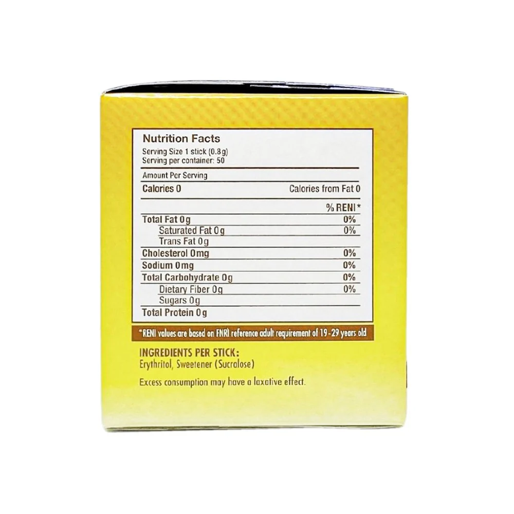 Equal Sucralose Powder Gold 0.8g x 50 Sticks - Image 2