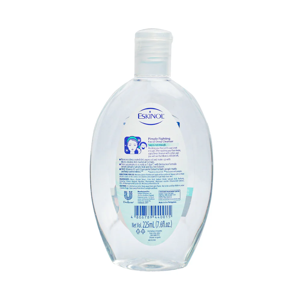 Eskinol Advanced Pimple Fighting Facial Cleanser Dermaclear 225ml - Image 2