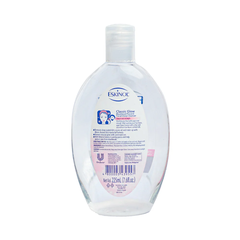 Eskinol Blackhead Prevent Facial Deep Cleanser Classic Glow 225ml - Image 2