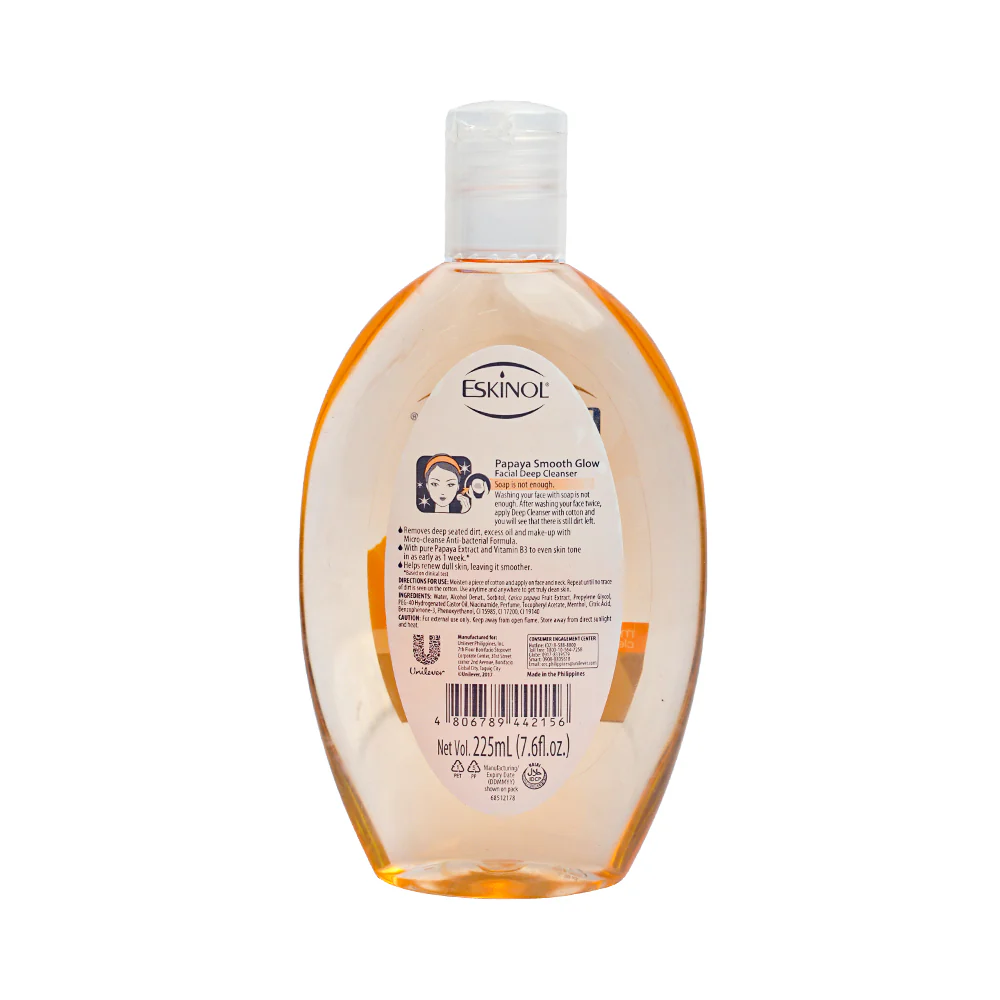 Eskinol Naturals Facial Cleanser Papaya Smooth White 225ml - Image 2