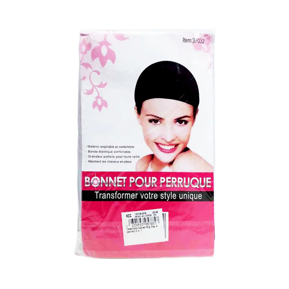 Essentials Ladies Wig Cap Assorted 2 in 1 - Image 2