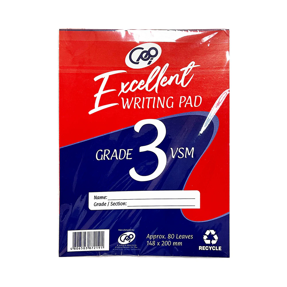 Excellent Writing Pad Grade 3 80 Leaves - Image 3