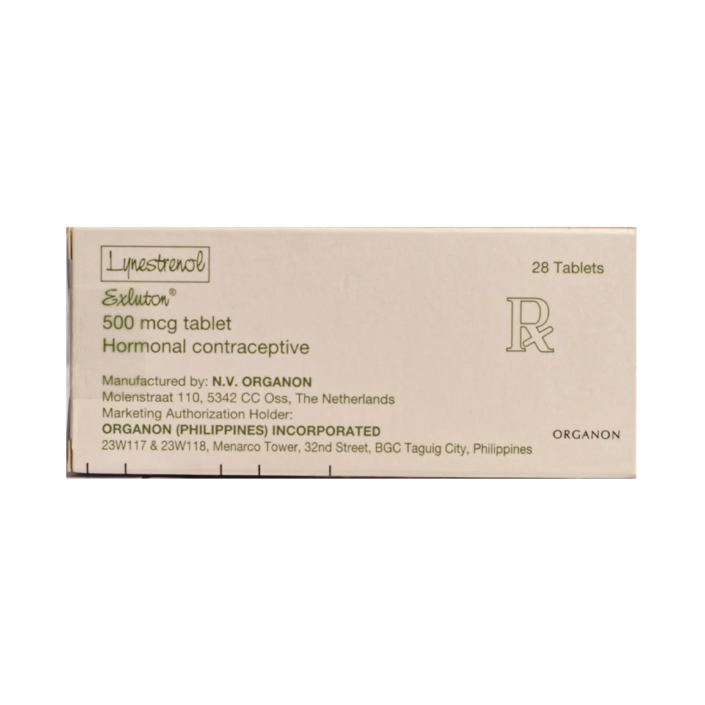 Exluton Lynestrenol 500mcg Pills Tablet By 28's - Image 2