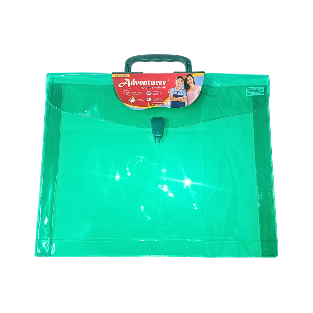 Expanding Colored Transparent Envelope With Handle Long - Image 2
