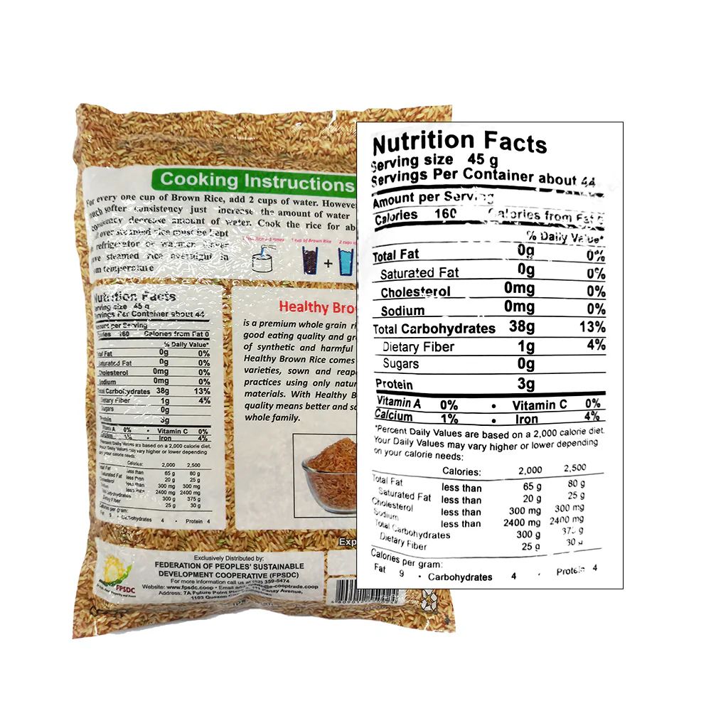 F And C Healthy Brown Rice 2kg - Image 2