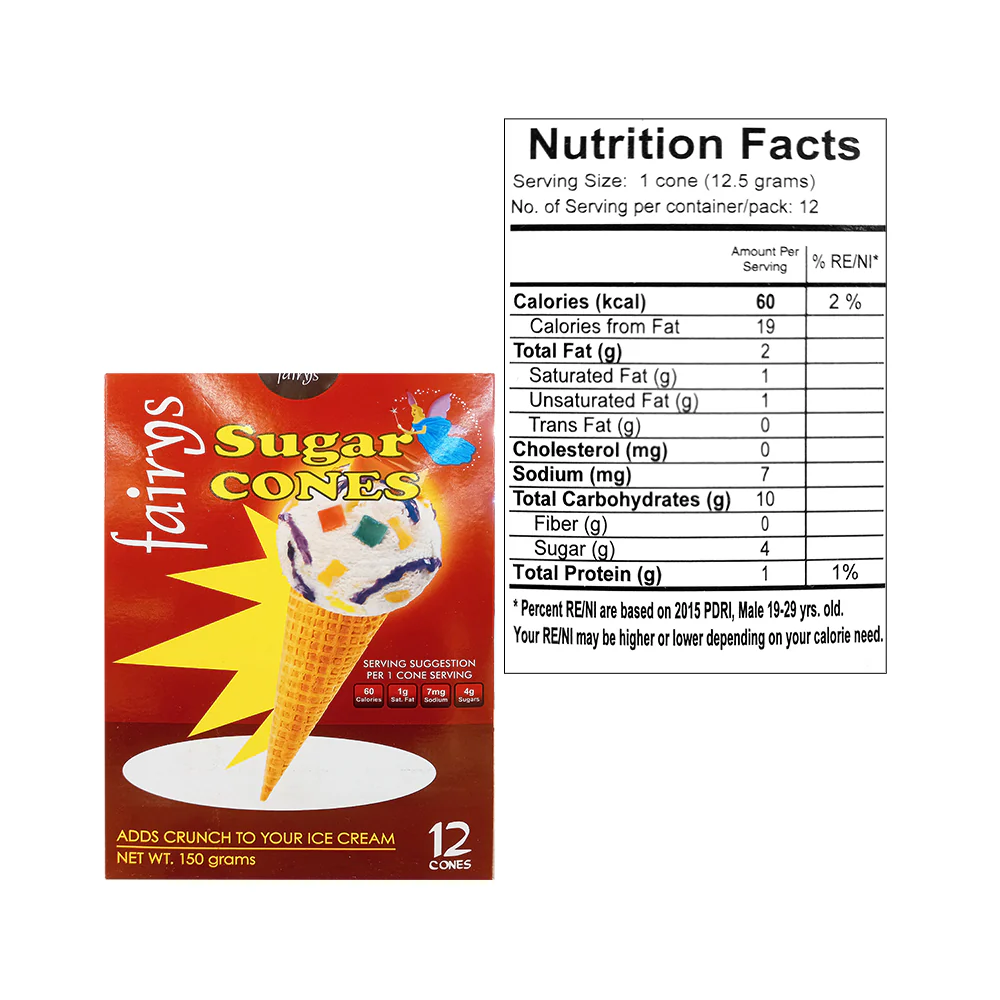 Fairy's Ice Cream Sugar Cones 12's - Image 2