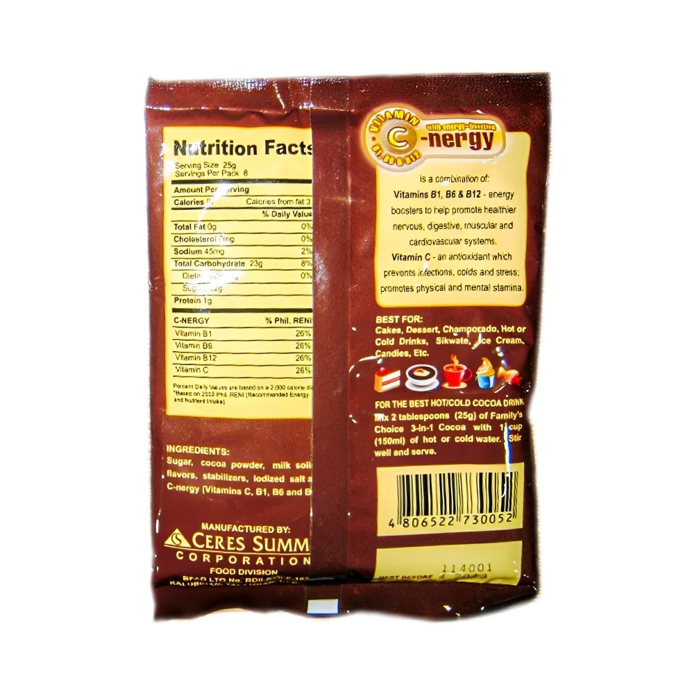 Family's Choice 3 in 1 Cocoa 200g - Image 2