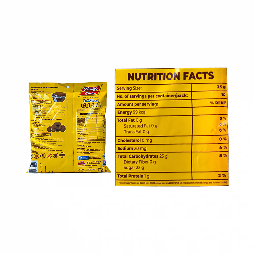 Family's Choice Sweetened Cocoa Powder 250g - Image 3