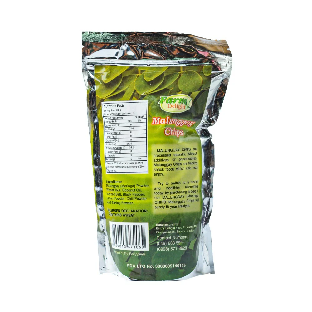 Farm Delight Malunggay Chips 100g - Image 2
